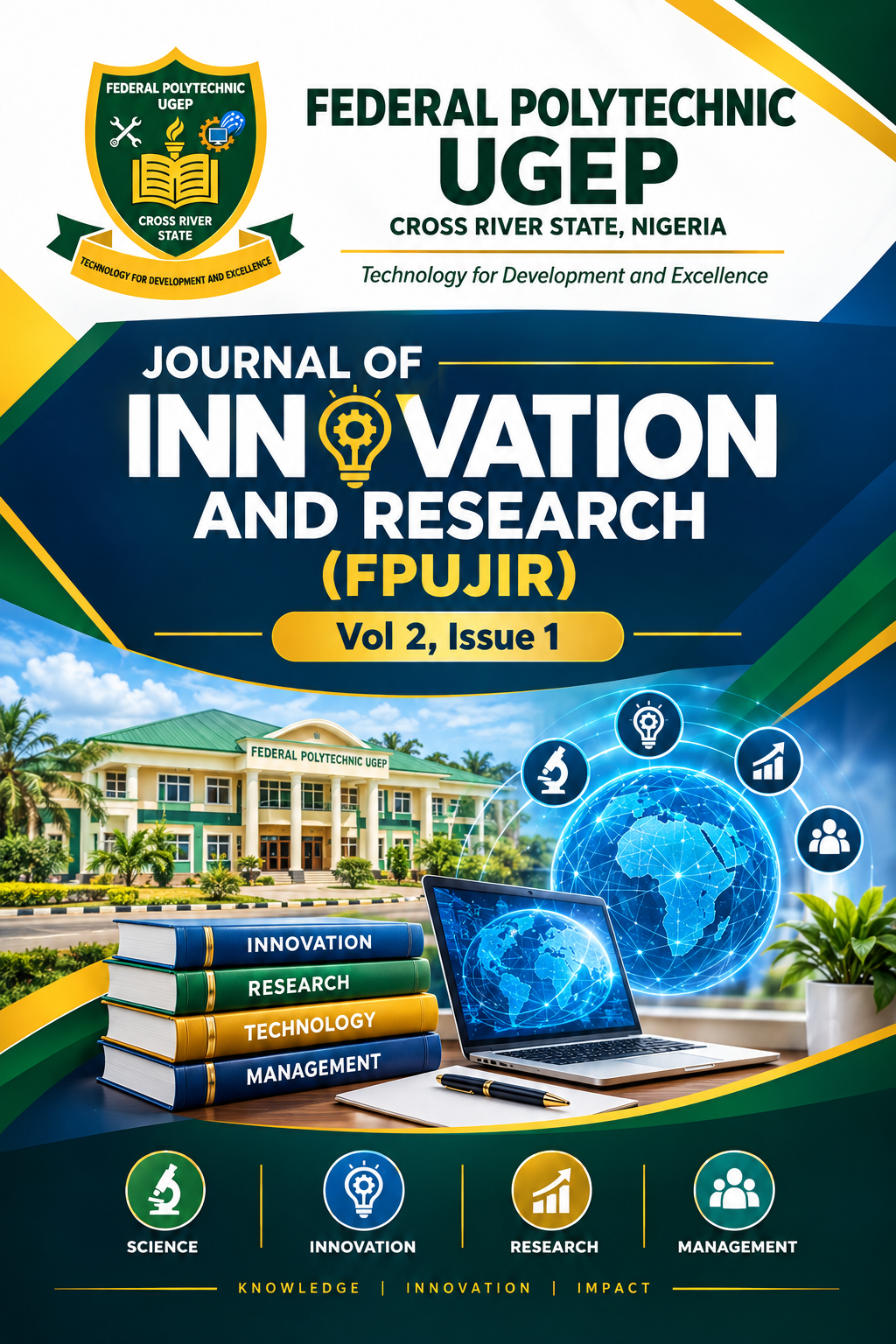 Federal Polytechnic Ugep Journal of Innovation and Research (FPUJIR) Vol 2, Issue 2 journal cover